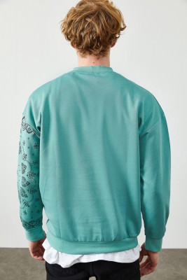 Mint Etnik Desenli Sweatshirt 2KXE8-45350-58 - 6