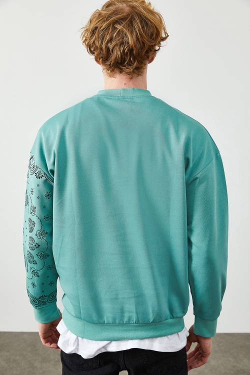 Mint Etnik Desenli Sweatshirt 2KXE8-45350-58 - 6