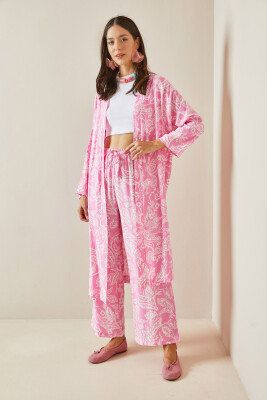 Pembe Desenli Kimono Takım 5YXK8-48669-20 - 3