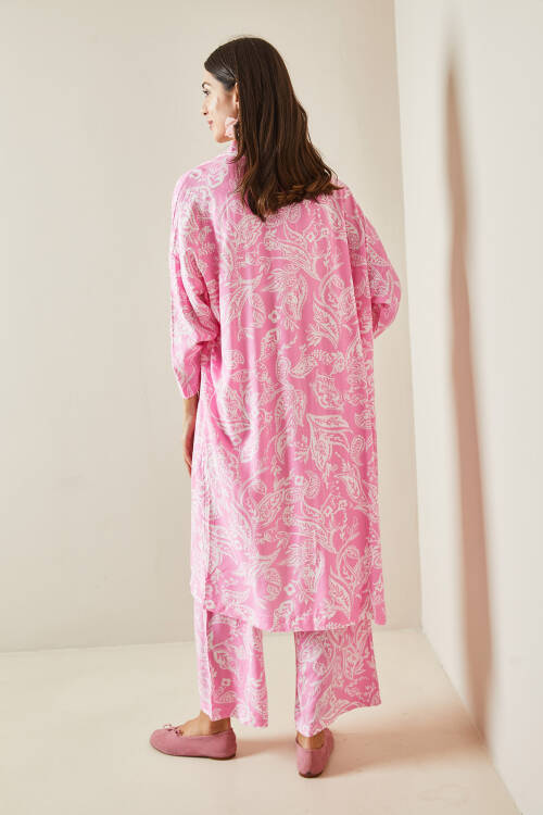 Pembe Desenli Kimono Takım 5YXK8-48669-20 - 7