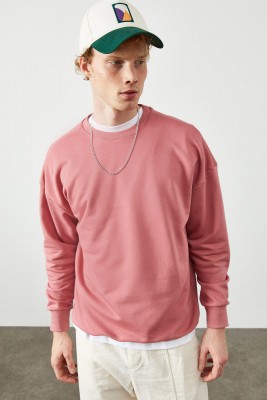 Pembe Düz Sweatshirt 2KXE8-45349-20 - 3