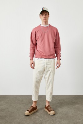Pembe Düz Sweatshirt 2KXE8-45349-20 - 6