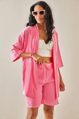 XHAN - Pembe Şortlu Kimono Takım 3YXK8-47422-20