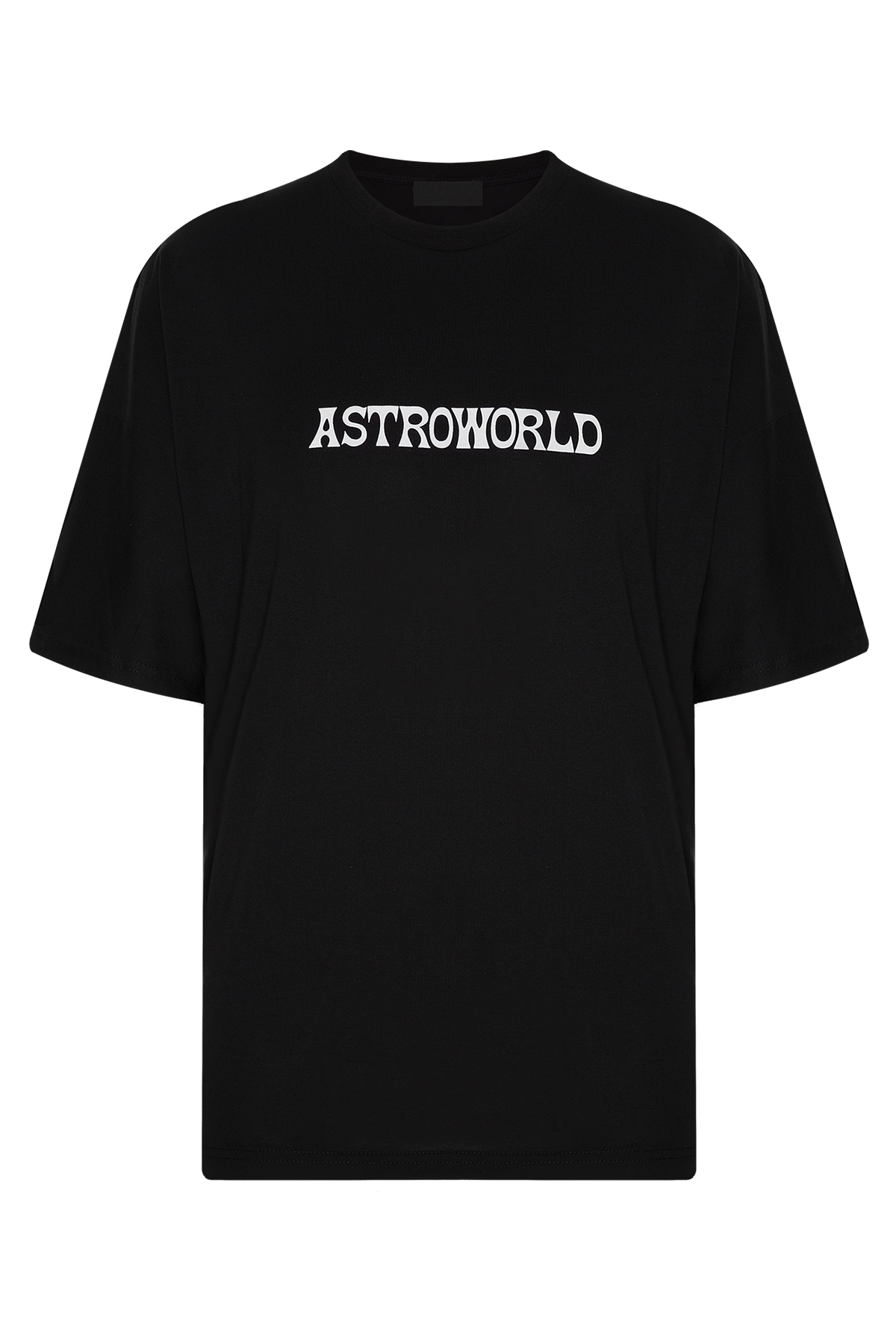 Siyah Astronot Baskılı Oversize T-Shirt 2YXE2-45991-02