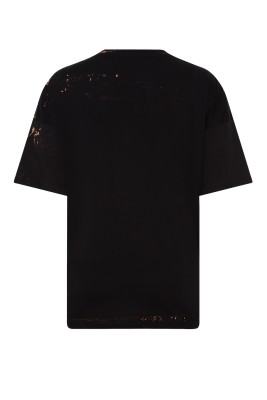 Siyah Basic Baskılı Oversize Tişört 2YXE2-45943-02 - 3