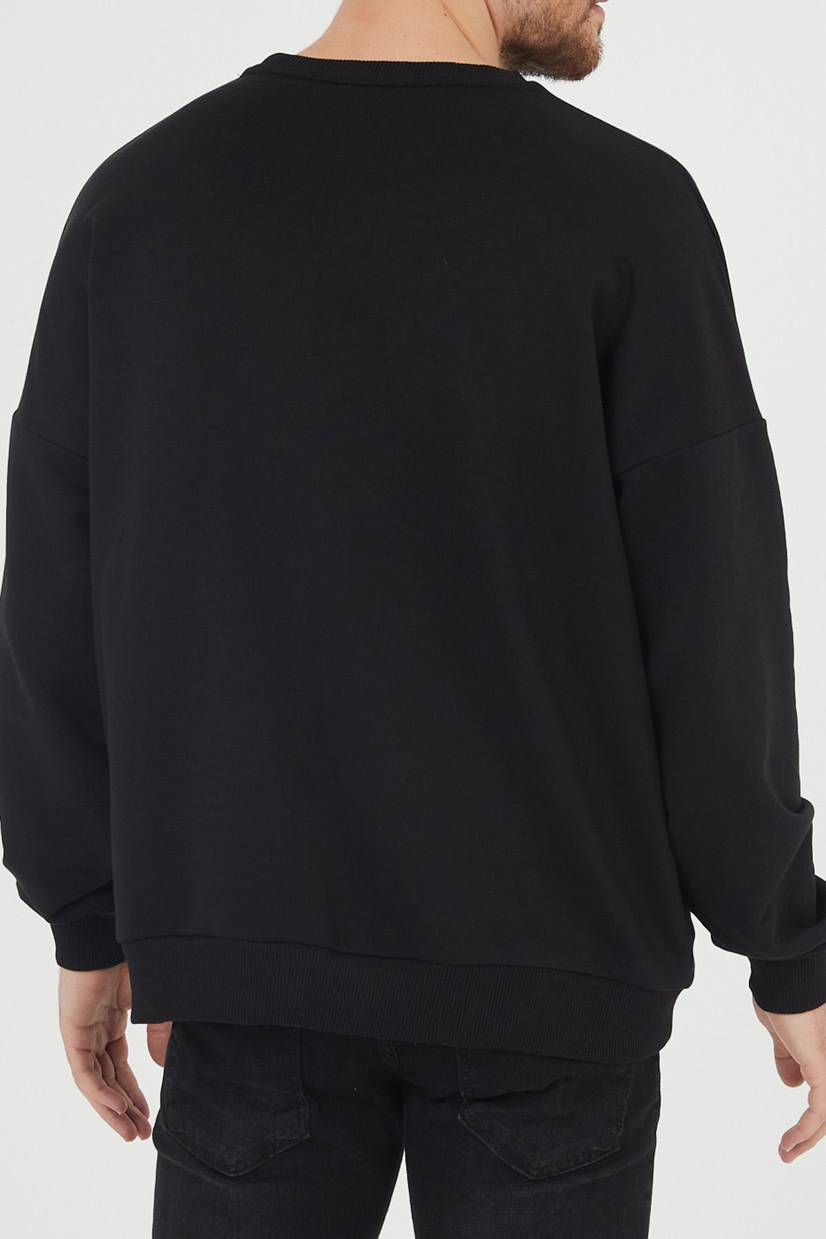 Siyah Cep Detaylı Sweatshirt 1KXE8-44395-02 - 7