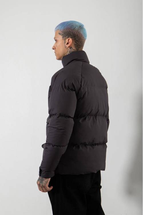 Siyah Çift Cepli Oversize Şişme Mont 3KXE4-46520-02 - 3
