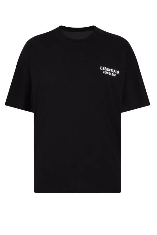 XHAN - Siyah Essentials Oversize T-Shirt 2YXE2-45994-02