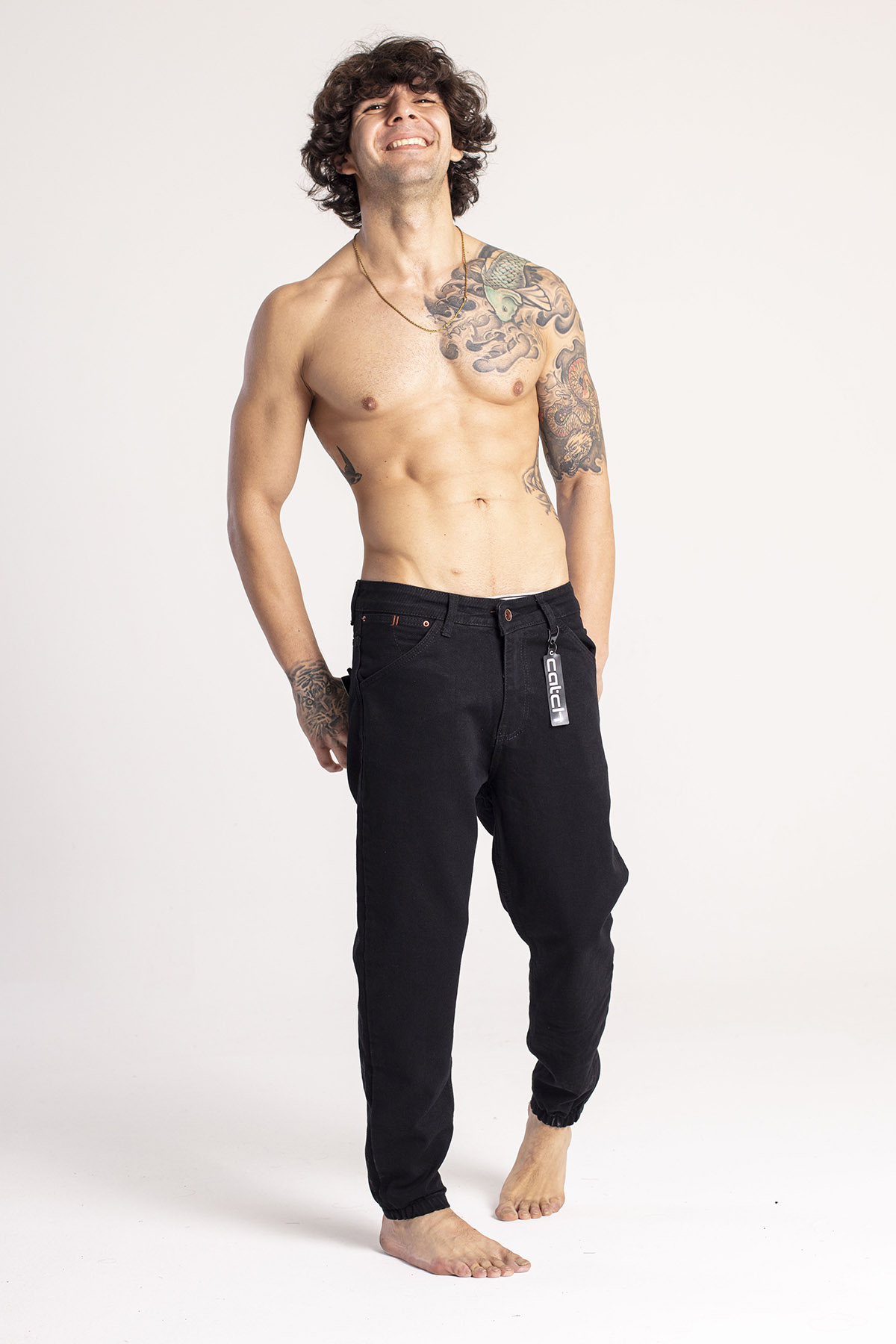 Siyah Jogger Kot Pantolon 1KXE5-44669-02 - 1
