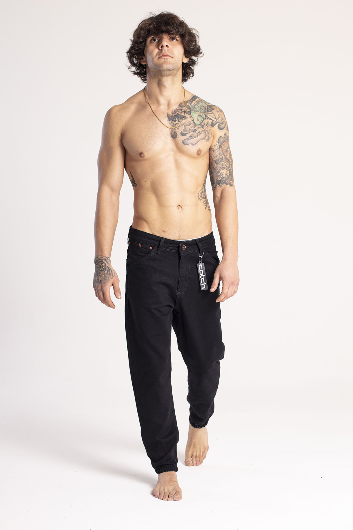Siyah Jogger Kot Pantolon 1KXE5-44669-02 - 2
