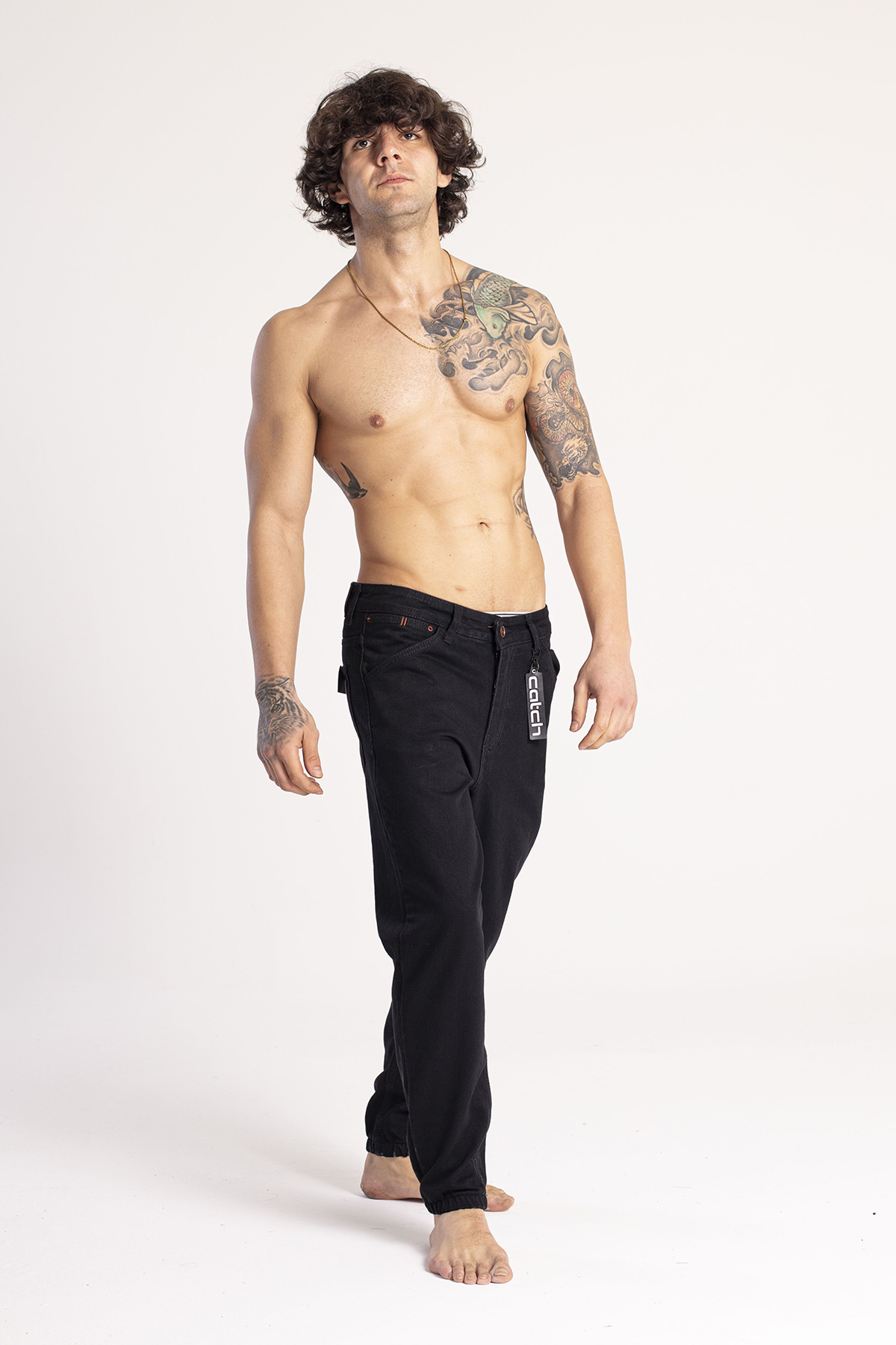 Siyah Jogger Kot Pantolon 1KXE5-44669-02 - 5