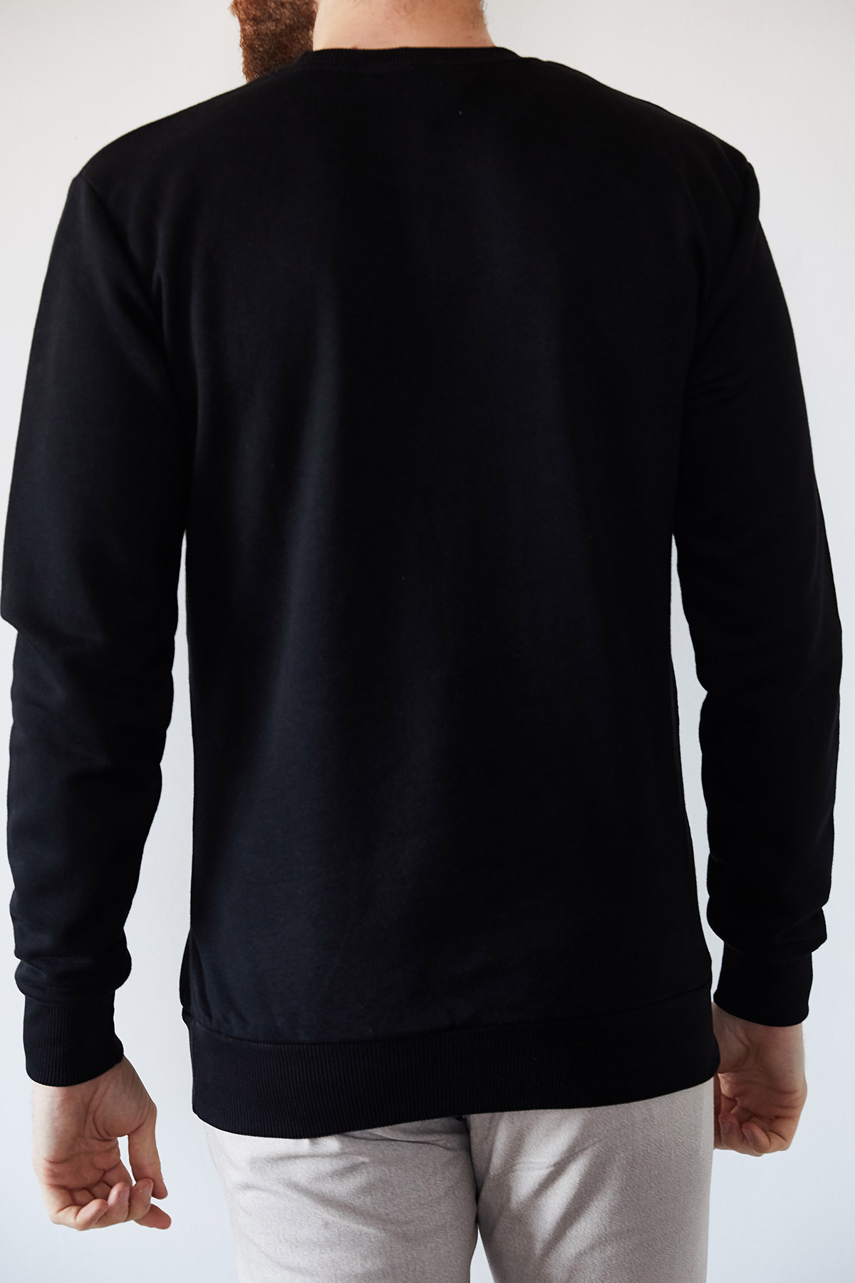 Siyah Nakışlı Sweatshirt 1KXE8-44238-02 - 2