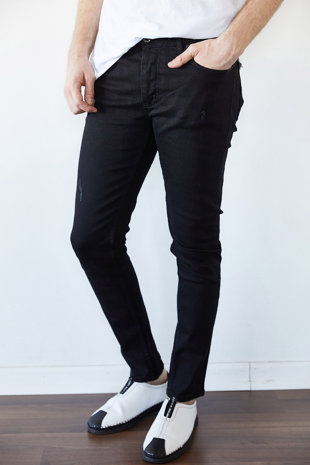 Siyah Slim Fit Jean Pantolon 1KXE5-44256-02 - XHAN