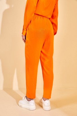 Turuncu Beli Lastikli Salaş Pantolon 2KXK5-46047-11 - 7