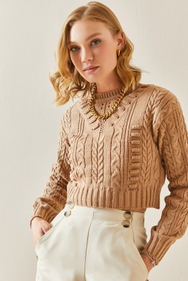 Vizon Delikli Crop Kazak 3YXK3-47506-29 - 2