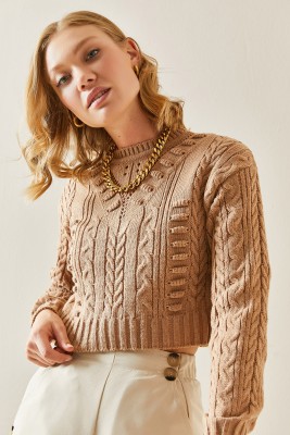 Vizon Delikli Crop Kazak 3YXK3-47506-29 - 5