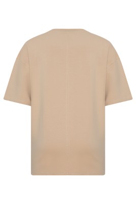 Vizon Kalın Ribanalı Oversize Tişört 2YXE2-45947-29 - 2