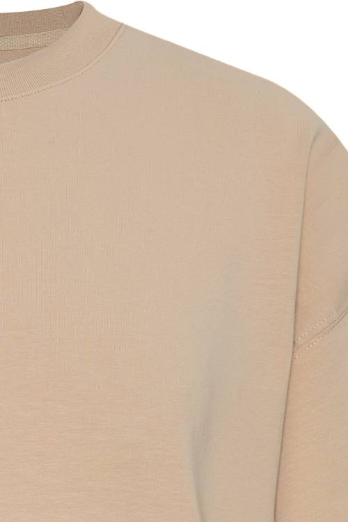 Vizon Kalın Ribanalı Oversize Tişört 2YXE2-45947-29 - 3