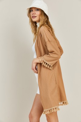 Vizon Püskül Detaylı Kimono 3KXK4-46844-29 - 7