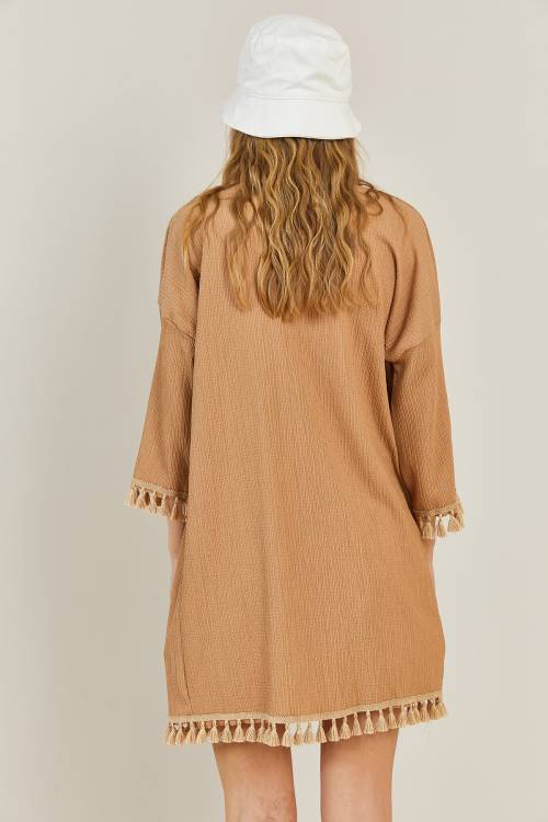 Vizon Püskül Detaylı Kimono 3KXK4-46844-29 - 8