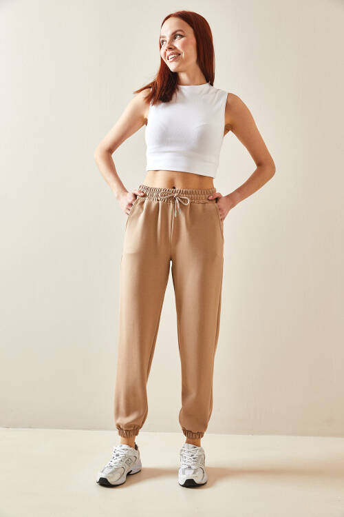 Vizon Yüksek Bel Jogger Eşofman Altı 5YXK8-48184-29 - 2