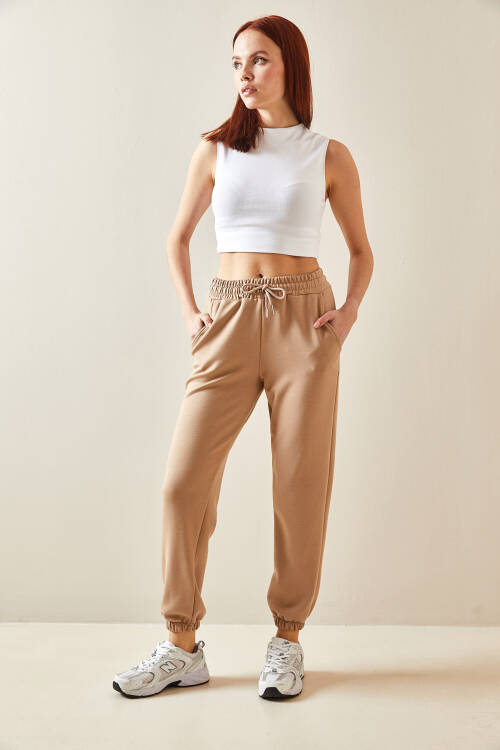 Vizon Yüksek Bel Jogger Eşofman Altı 5YXK8-48184-29 - 4