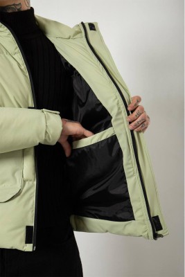 Yeşil Çift Cepli Oversize Şişme Mont 3KXE4-46520-08 - 3