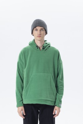 Yeşil Oversize Kapüşonlu Polar Sweatshirt 2KXE8-45511-08 