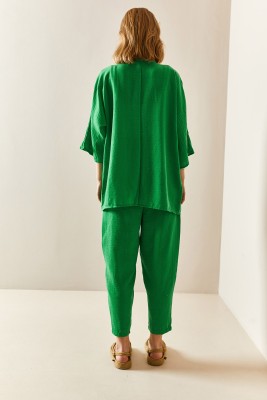 Yeşil Salaş Kimono Takım 3YXK8-47342-08 - 4
