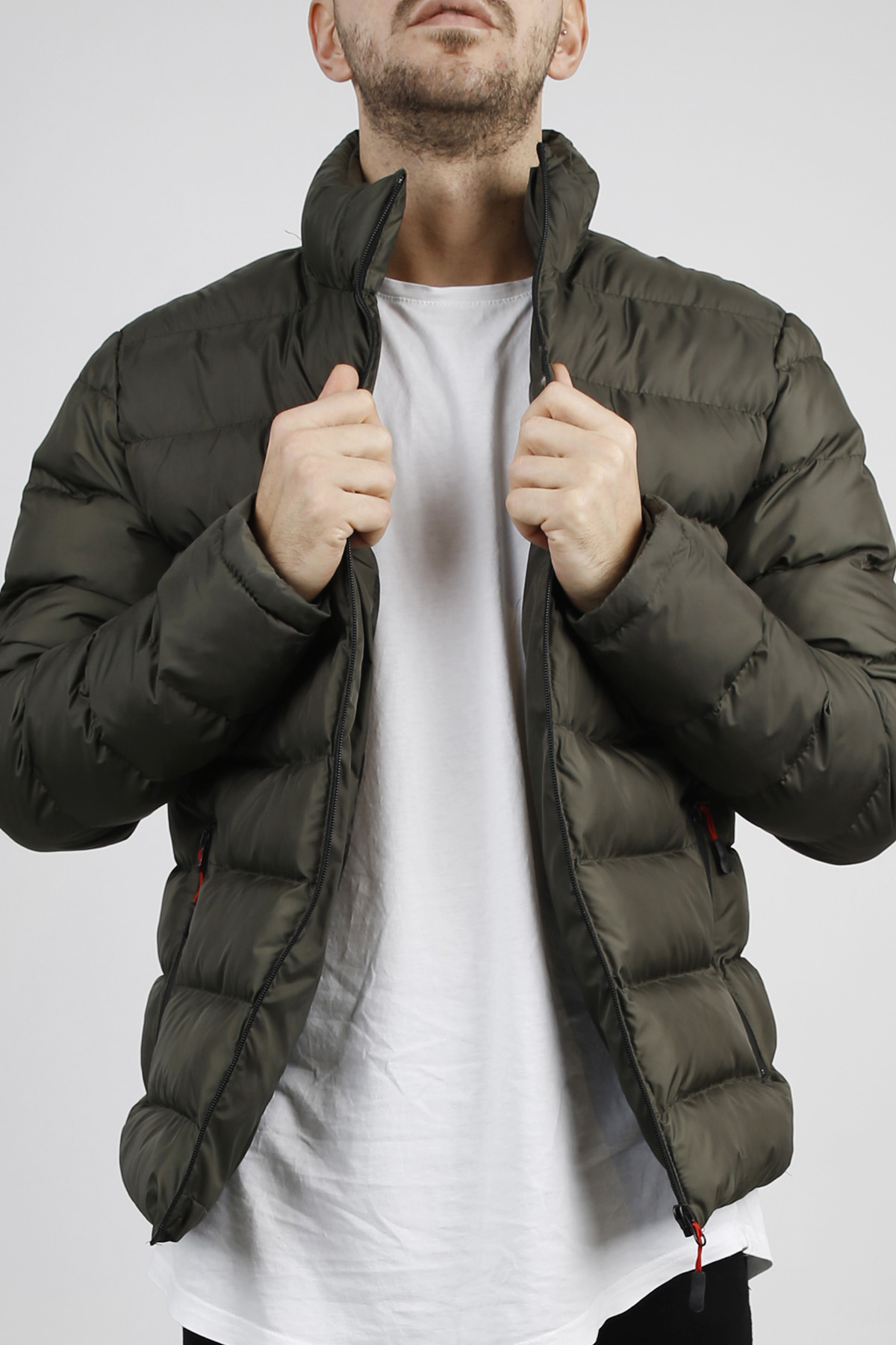 Yeşil Şişme Mont 1KXE4-44345-08 - 2