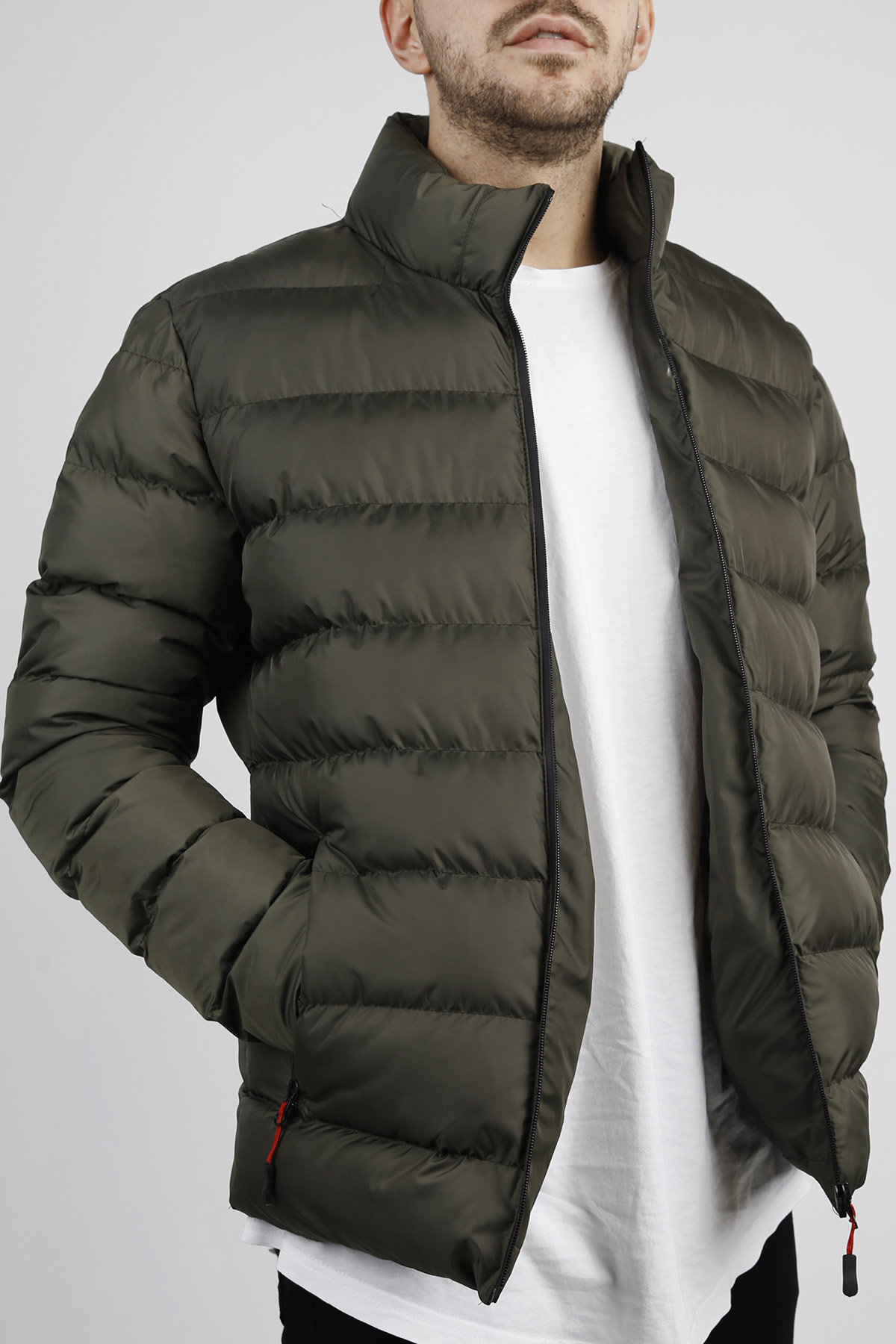 Yeşil Şişme Mont 1KXE4-44345-08 - 3